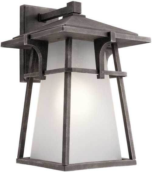 Kichler 49723WZC Beckett Weathered Zinc Exterior Wall Sconce Lighting