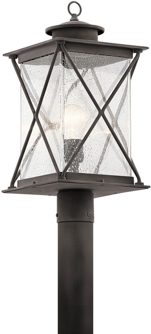 Kichler 49746WZC Argyle Weathered Zinc Exterior Post Light Fixture