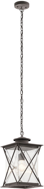 Kichler 49747WZC Argyle Weathered Zinc Exterior Hanging Pendant Light