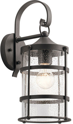 Kichler 49961AVI Mill Lane Contemporary Anvil Iron Exterior 7" Wall Mounted Lamp