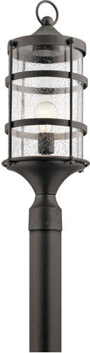 Kichler 49963AVI Mill Lane Modern Anvil Iron Exterior Post Lamp