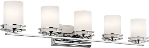 Kichler 5085CH Hendrik Chrome 5-Light Bathroom Light