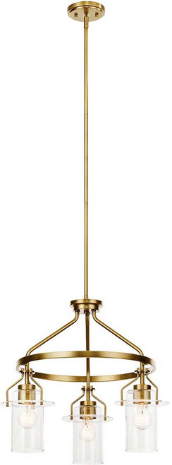 Kichler 52377NBR Everett Brushed Brass Mini Chandelier Light