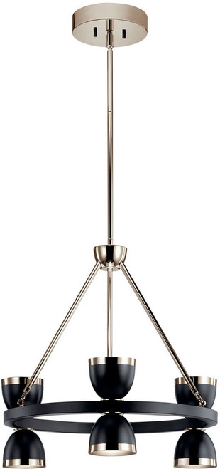Kichler 52417BKLED Baland Contemporary Black LED Mini Chandelier Lighting