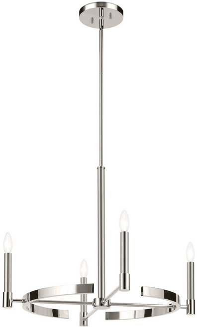 Kichler 52426PN Tolani Modern Polished Nickel Chandelier Lamp
