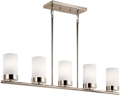 Kichler 52430PN Ciona Polished Nickel Kitchen Island Light Fixture