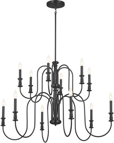 Kichler 52472BK Karthe Modern Black Lighting Chandelier