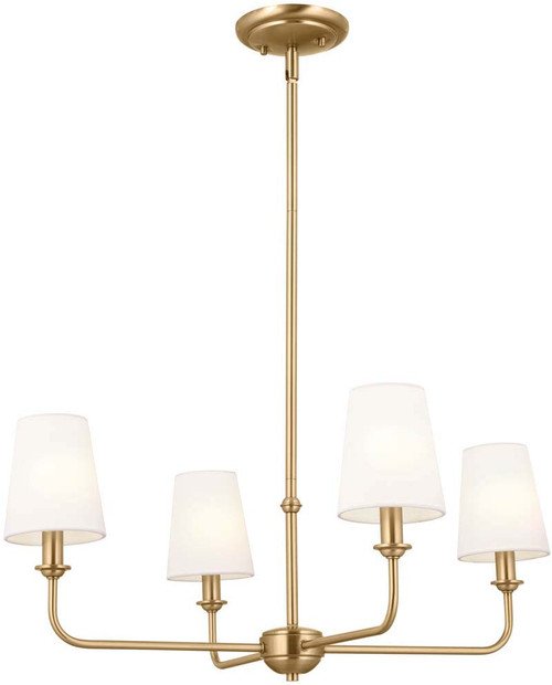 Kichler 52520BNB Pallas Brushed Natural Brass Lighting Chandelier
