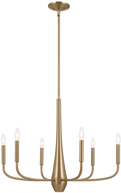 Kichler 52525CPZ Deela Contemporary Champagne Bronze Chandelier Light