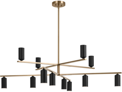 Kichler 52533CPZBK Gala Contemporary Champagne Bronze Chandelier Light