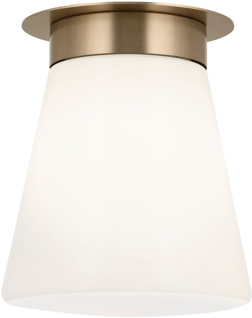 Kichler 52585CPZ Albers Modern Champagne Bronze Flush Mount Ceiling Light Fixture