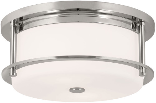 Kichler 52595PN Brit Polished Nickel 12" Ceiling Light Fixture