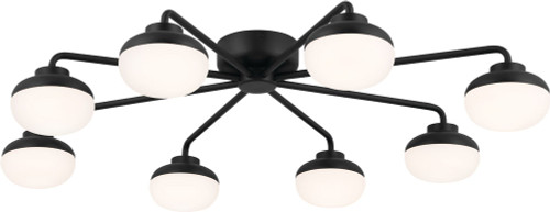 Kichler 52608BK Remy Contemporary Black LED Flush Mount Light Fixture