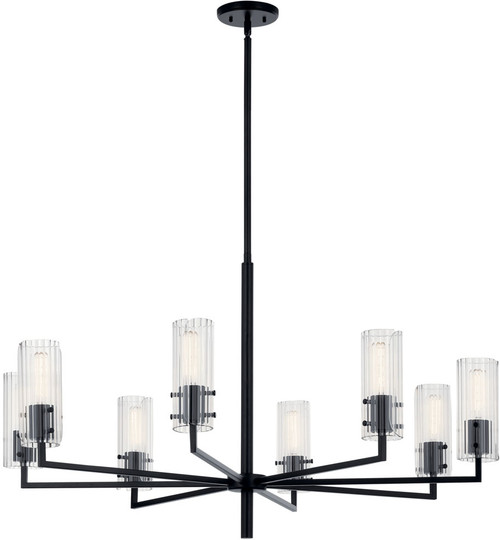 Kichler 52680BK Velestino Contemporary Black Lighting Chandelier