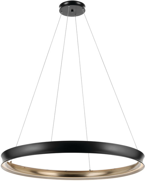 Kichler 52748BKLED Larousse Contemporary Black LED Chandelier Lighting