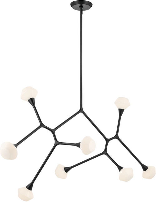 Kichler 52764BK Cassius Contemporary Black LED Chandelier Lighting