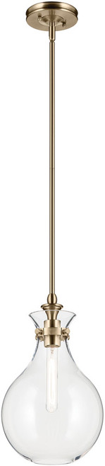 Kichler 52776CPZCLR Laria Modern Champagne Bronze Mini Pendant Light