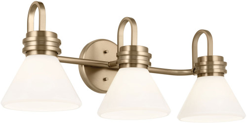 Kichler 55155CPZ Farum Modern Champagne Bronze 3-Light Vanity Light