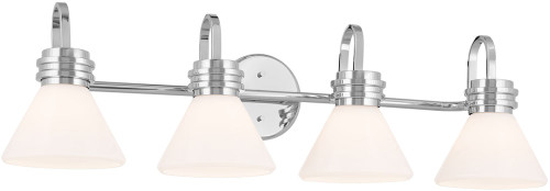 Kichler 55156CH Farum Modern Chrome 4-Light Vanity Light Fixture