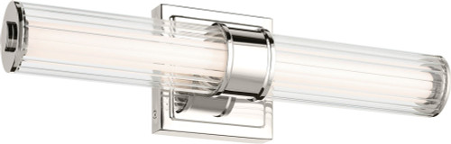 Kichler 55195PNLED Laurene Contemporary Polished Nickel LED 18.5" Vanity Light Fixture