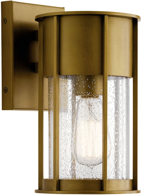 Kichler 59079NBR Camillo Natural Brass Exterior 11" Wall Lighting Sconce