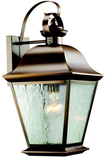 Kichler 9709OZ Mount Vernon Olde Bronze Hanging Outdoor Wall Fixture - Small (19.5")