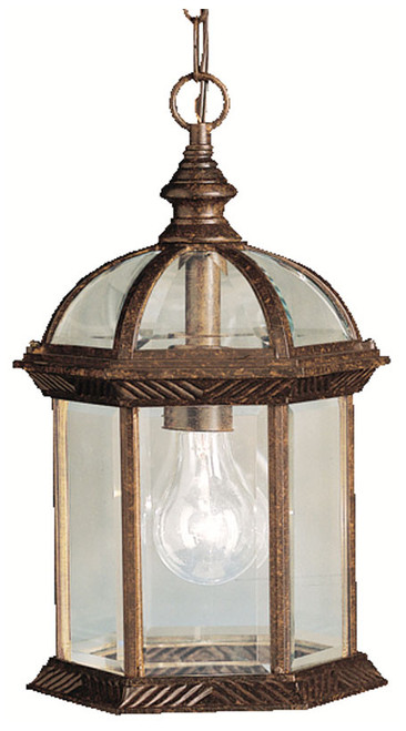 Kichler 9835TZ Barrie Outdoor Traditional 13 Inch Tall Bronze Pendant Lighting