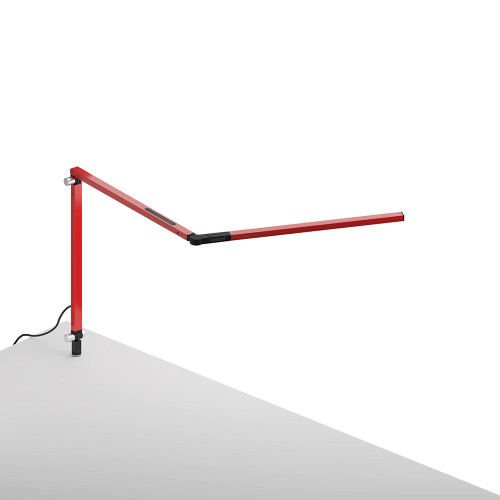 Koncept AR3100-RED-THR Z-Bar Mini Contemporary Red LED Through-Table Mount Desktop Lamp