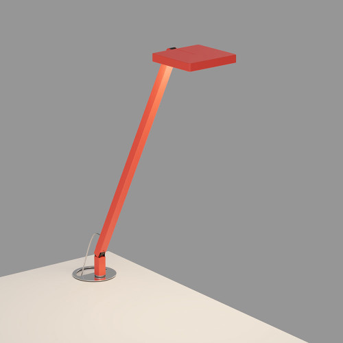 Koncept FCD-1-MFR-GRM Focaccia Contemporary Matte Fire Red LED Grommet Mount Reading Light