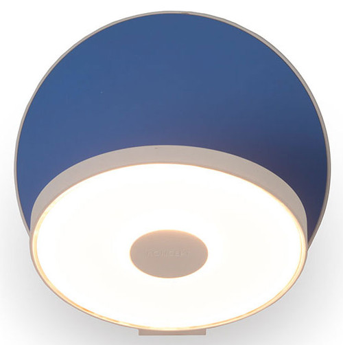Koncept GRW-S-MWT-MBL Gravy Modern Matte White / Matte Blue LED Wall Light Sconce