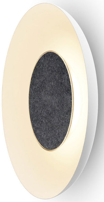 Koncept RMW-09-SW-CCF-HW+18BD-MWT Ramen Modern Matte White LED Lighting Wall Sconce