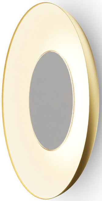 Koncept RMW-09-SW-MWT-HW+18BD-GMW Ramen Modern Gold w/ Matte White Interior LED Light Sconce