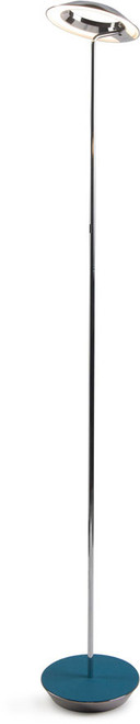 Koncept RYO-SW-CRM-AZF-FLR Royyo Modern Chrome / Azure Felt LED Floor Lamp Light