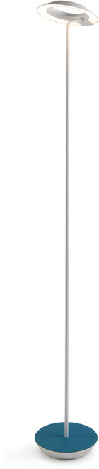 Koncept RYO-SW-MWT-AZF-FLR Royyo Contemporary Matte White / Azure Felt LED Light Floor Lamp