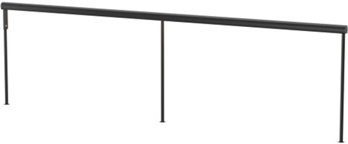 Koncept SF1-36+36-19-3500-MBK-THR-ODC Sobre Contemporary Metallic Black LED 72" Table Lamp / Study Lamp