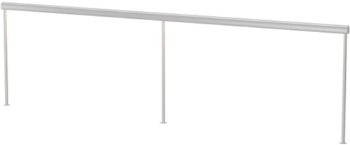 Koncept SF1-36+36-19-3500-SIL-THR-NCU Sobre Modern Silver LED 72" Table Lamp / Task Lamp