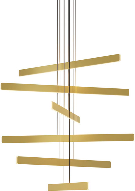 Koncept SUB-C6-SW-GLD Sub Modern Gold LED Hanging Chandelier