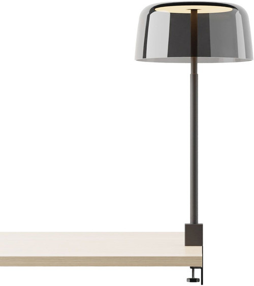 Koncept YUC-SW-MTB-2CF+SDGY Yurei Modern Matte Black LED Side Table Lamp