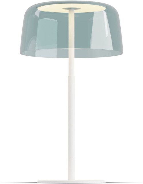 Koncept YUT-SW-MWT+SBLU Yurei Modern Matte White LED Lighting Table Lamp