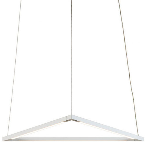 Koncept ZBP-16-T-SW-MWT-CNP Z-Bar Pendant Contemporary Matte White LED Hanging Lamp