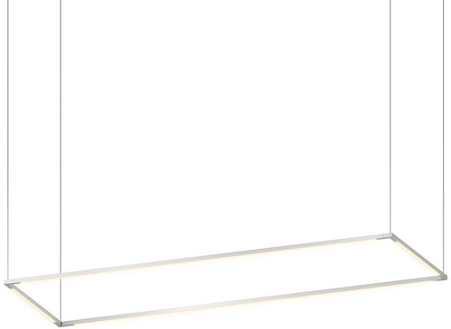 Koncept ZBP-48-R-SW-SIL-CNP Z-Bar Pendant Modern Silver LED Island Light Fixture