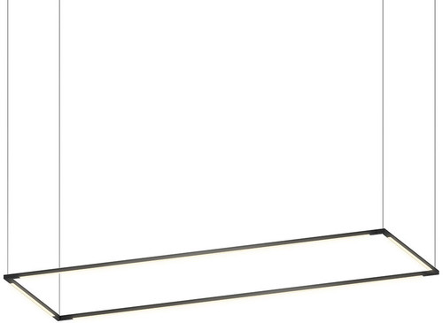 Koncept ZBP-48-R-SW-MTB-CNP Z-Bar Pendant Contemporary Matte Black LED Island Lighting