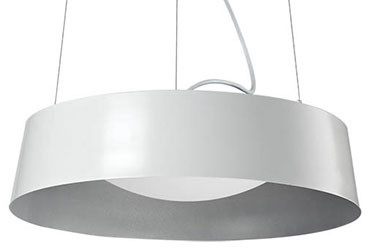 Kuzco 401207WH-LED Modern White LED Drum Drop Ceiling Lighting