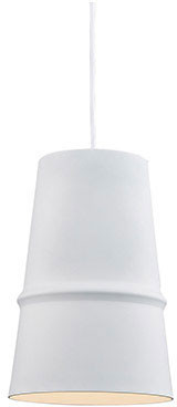 Kuzco 492208-WH Castor White 8" Pendant Lighting