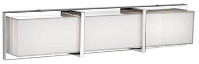 Kuzco 701313CH-LED Modern Chrome LED 3-Light Bathroom Sconce Lighting