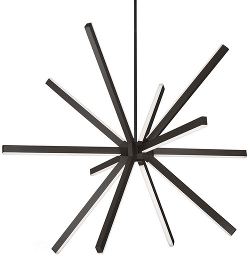 Kuzco CH14348-BK-UNV-010 Sirius Contemporary Black LED 48" Chandelier Lighting