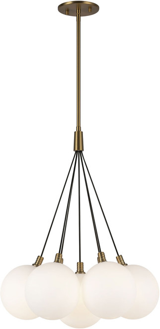 Kuzco CH3117-BG/OP Bolla Contemporary Brushed Gold LED Multi Pendant Lighting