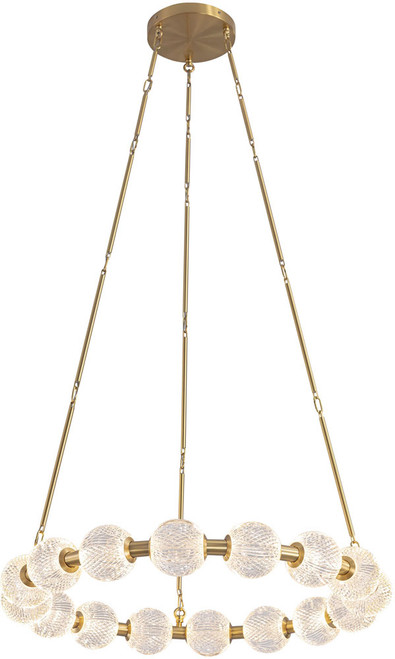 Alora CH321032NB-UNV-010 Marni Modern Natural Brass LED Lighting Chandelier