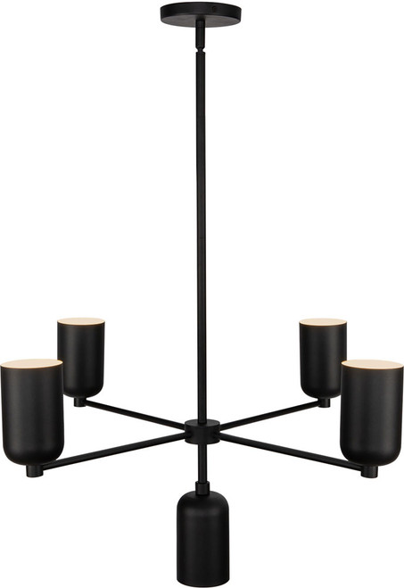 Kuzco CH57731-BK Nola Modern Black Ceiling Chandelier