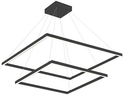 Kuzco CH88232-BK-UNV-010 Piazza Modern Black LED 31.5" Pendant Lamp